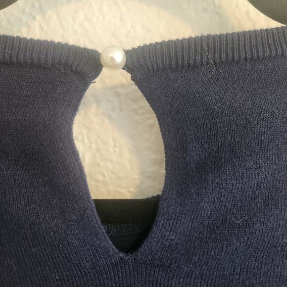 Vince Camuto Women's Size Small‎ Navy Short Sleeve Sweater NWT - Picture 5 of 7